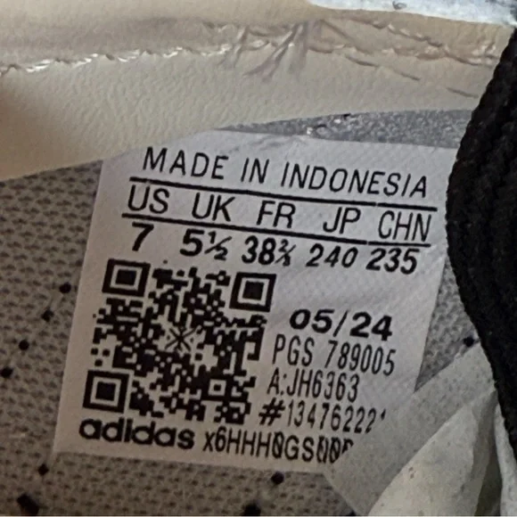 Adidas NWB SL 72 OG Unisex Sneakers Silver Metallic with Black, 8 Women / 7 Men - Picture 8 of 11